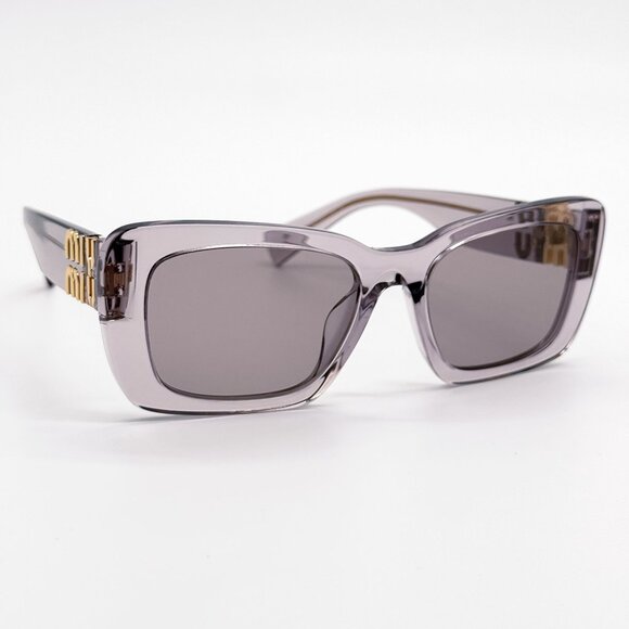 NEW MIU MIU MU07YS 12W20I SUNGLASSES, MIU MIU WOMEN TRANSPARENT PURPLE MU 07YS main image 7